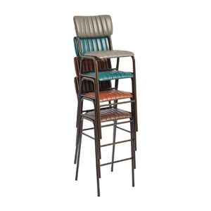 Tavo Stacking Bar Stool Vintage Black (Pack of 2) - HS783 - 1