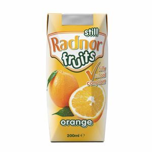 Radnor Fruits Still Tetra Pak Orange 200ml (Pack of 24) - CZ716 - 1