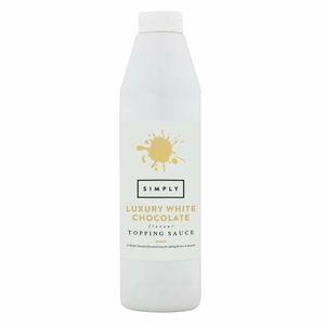 Simply Luxury White Chocolate Topping Sauce 1kg - HT854 - 1