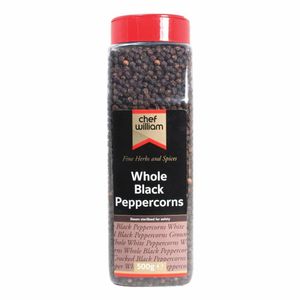 Chef William Whole Black Peppercorns 500g - KA001 - 1