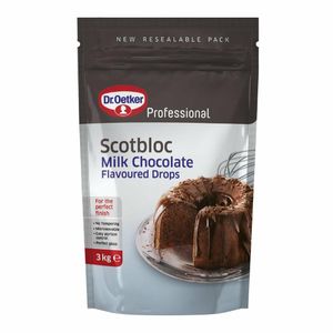 Dr Oetker Scotbloc Milk Chocolate Flavoured Drops 3kg - KA081 - 1