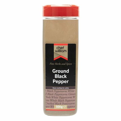 Chef William Ground Black Pepper 500g - KA003 - 1