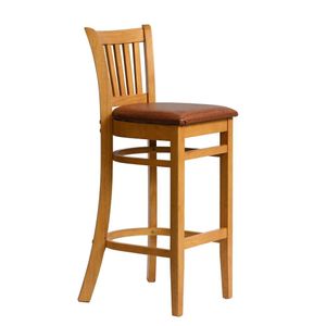 Manhattan Bar Chair in Soft Oak with Bison Tan Seat - HX857 - 3