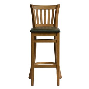 Manhattan Bar Chair in Weathered Oak with Bison Cedar Seat - HX866 - 1