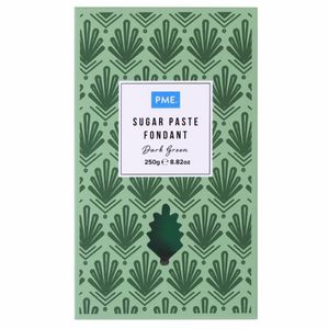 PME Sugar Paste Fondant Dark Green 250g - HU306 - 1
