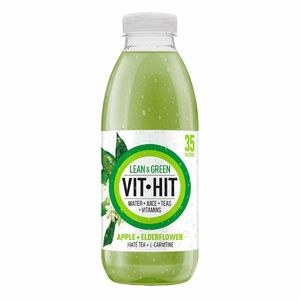 VITHIT Lean & Green Apple & Elderflower Vitamin Water 500ml (Pack of 12) - HS822 - 1