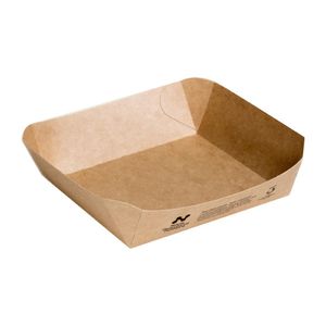 Notpla Square Trays - Kraft (Pack of 600) - HW515 - 1