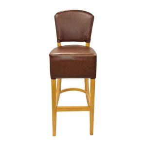 Hanoi Bar Chair in Soft Oak with Bison Espresso Vinyl - HP789 - 3