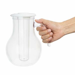 Olympia Kristallon Jug With Cooling Tube Polycarbonate Plain 1600ml - HC356 - 3