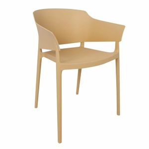 Bolero Lorenzo Cafe Chairs Warm Cream (Pack of 2) - DX972 - 1