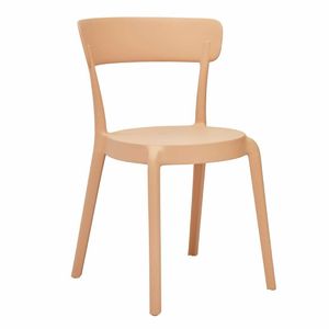 Bolero Mila Caf? Chairs Light Salmon (Pack of 2) - DX975 - 1