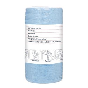 Nisbets Essentials Blue Micro Fibre Cloth 300x300mm - Roll of 50 tear-off sheets - HA817 - 1