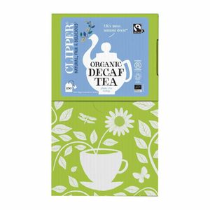 Clipper Fairtrade Organic Everyday Decaffeinated Tea - Envelope, String & Tag (Pack of 250) - KA504 - 1