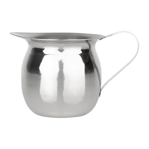 Olympia Mini Milk Jug Stainless Steel Plain 120ml (Pack of 6) - HY118 - 2