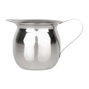 Olympia Mini Milk Jug Stainless Steel Plain 120ml (Pack of 6) - HY118 - 3