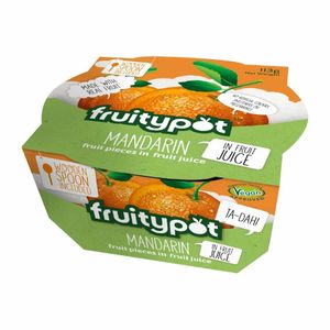 Fruitypot Mandarin in Juice with Spoon 113g (18 Pack) - HW355 - 1