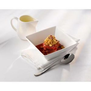 Genware Saffron Dessert Spoon 18/0 (Dozen) - 3