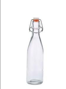 Genware Glass Swing Bottle 0.5L/ 17.5oz (Pack of 12) - 1