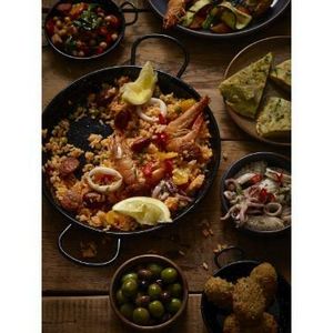 Black Enamel Paella Pan 30cm (Pack of 6) - 3