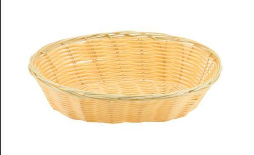 Oval Polywicker Basket 9"X6"X2.25" (Pack of 12) - 1