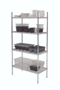 GenWare 4 Tier Wire Racking 152 x 45 x 183cm - 1