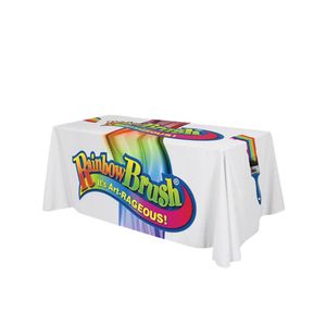 Custom Branded Full Coverage Table Cloth - 229x366cm (8ft Table - Full Drop) - 1