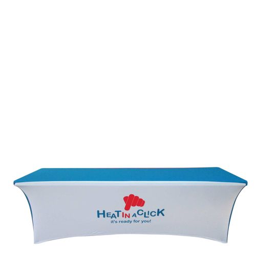 Custom Branded Full Coverage Stretch Tablecloth - (8ft Table) - 1