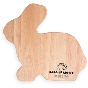 Custom Branded Rabbit Shape Wooden Chopping Board (22.5x25cm) - 1