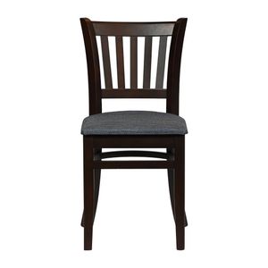 Turin Dining Table with 4 Manhattan Chairs in Dark Walnut with Shetland Sea - JA207 - 3
