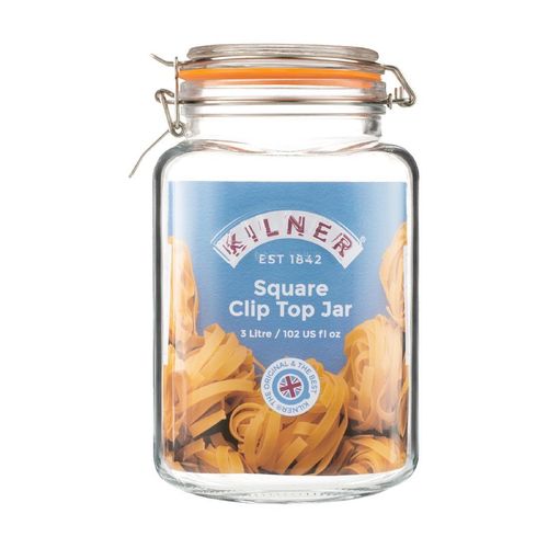 Kilner Clip Top Square Jar 3Ltr - JA613 - 2