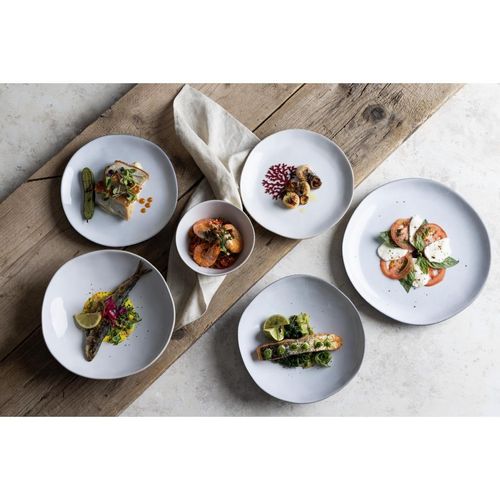 Olympia Raw Recycled Clay Natural Coupe Plates 260mm (6 Pack) - HS331 - 2