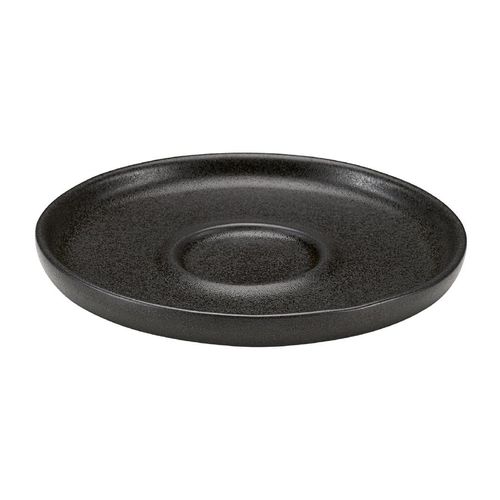 Bauscher Elements Black Saucers 120mm (6 Pack) - JA792 - 1