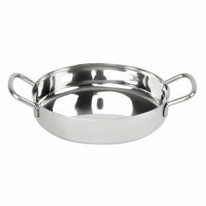 Olympia Table Presentation Double Handle Dish Stainless Steel 180mm - HY102 - 3