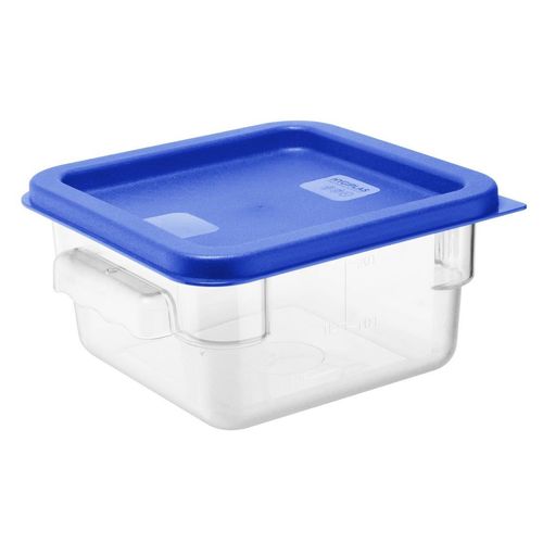 Hygiplas Square Food Storage Container Lid Blue Small - HY410 - 4