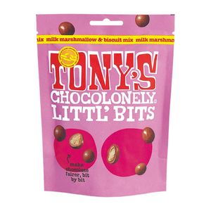 Tony's Chocolonely Littl' Bits Milk Marshmallow Biscuit Mix 100g (8 Pack) - KA616 - 1