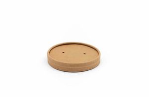 6/8/12/16oz Paper Lid for Kraft Paper Container (Case of 500) - 1