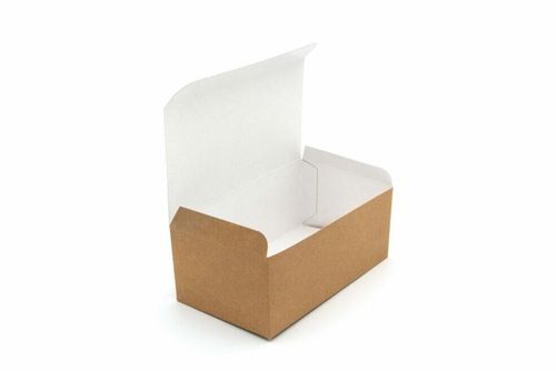 Small Kraft Compostable Chicken Box (Case of 500) - 4
