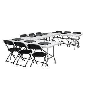 Bolero Rectangular Centre Folding Table 6ft White - LL001 - 3