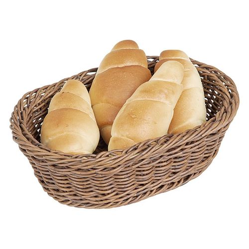 Olympia Polywicker Oval Basket Dark Brown 240x170mm - JA359 - 7
