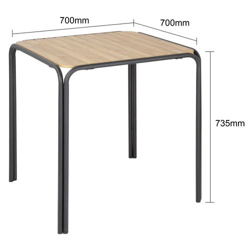 Bolero Santorini Square Polywood Table 700mm - HZ354 - 5
