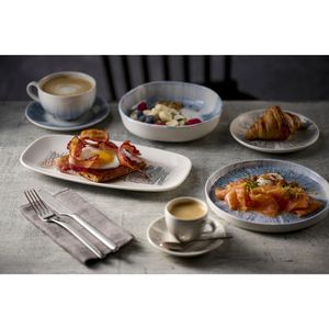Churchill Lyra Blue Walled Plates 260mm (6 Pack) - JC686 - 3