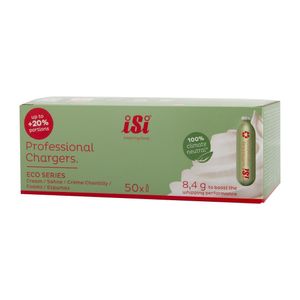 ISI Professional ECO Series Cream Whipper Charger Bulbs 8.4g (Pack 50) - JC936 - 1