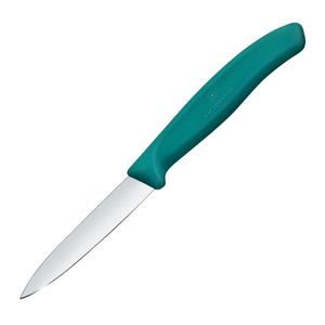 Victorinox Swiss Classic Paring Knife Straight Pointed Tip Green 19cm - JK097 - 1