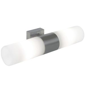 Nordlux Tangens Double Indoor Wall Light Brushed Steel - JE846 - 1