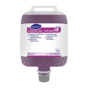 Diversey Suma Bac Conc D10 Concentrated Detergent Disinfectant 2Ltr (2 Pack) - JE024 - 1