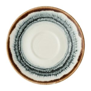 Dudson Harvest Flare Natural Cafe Espresso Saucers 118mm (12 Pack) - JC624 - 1