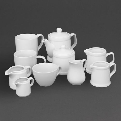 Olympia Whiteware Flat White Cups 170ml (12 Pack) - HY539 - 4