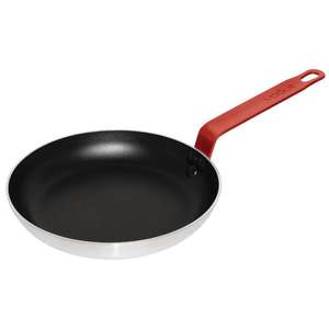Vogue Non Stick Teflon Aluminium Frying Pan with Red Handle 240mm - Each - CK964 - 1