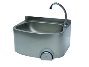 Parry Stainless Steel Knee Operated Hand Basin - CWBKNEE - 1
