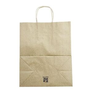 Fiesta Recyclable Twist Handle Brown Paper Bags Large (250 Pack) - HY766 - 3